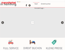 Tablet Screenshot of meinhotelinhamburg.de